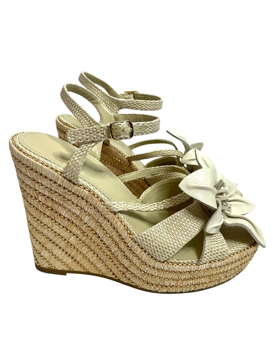 Steve Madden Shoes - Steve Madden | Florentina Floral Wedge Sandal White Size 8